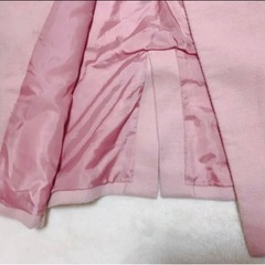 5回着用 美品 オリーブデオリーブ レディース ピンク チェスターコート コート 上着 冬服の画像