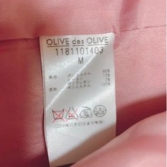 5回着用 美品 オリーブデオリーブ レディース ピンク チェスターコート コート 上着 冬服の画像