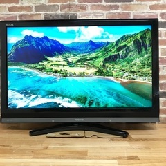 即日受渡❣️東芝REGZA37型テレビ大画面で迫力ある映像ゲーム...