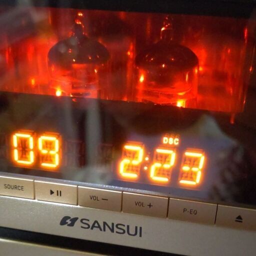 断捨離中！コレクションを売ります！驚くほど音が良い！希少！サンスイハイブリッドアンプ搭載！真空管搭載SMS-850BT 元箱、取扱説明書、リモコン有り