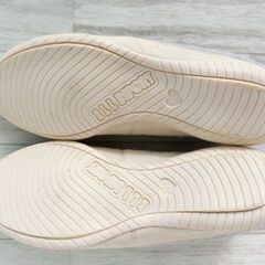 ELLE SPORT エルスポーツ レディース 超軽量 高クッション性 異素材コンビフラットスリッポン イエロー×コンビ 23.0cmの画像