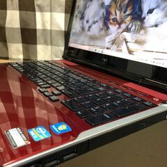 彡 １台限定特別価格。美品・NEC・Webｶﾒﾗ内蔵・i7第三/新品SSD240GB/クリスタルレッドWin10 64bit/Office2019付/15.6ｲﾝﾁ/メモリ８GＢ/無線/DVD・ＣＤ再生ソフト付　No.2108014の画像