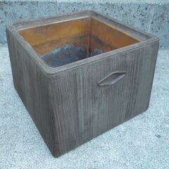 ■骨董■古民具■レトロ■角型 手あぶり火鉢 茶道具 31×31 ...