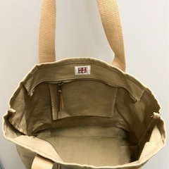 BG-15【倉敷帆布】縦型トートバッグ ベージュの画像
