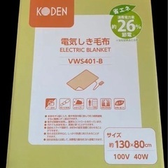 ☆KODEN 電気敷毛布☆