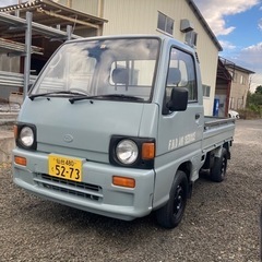 宮城県仙台市！H4年製 スバル サンバー 4WD 軽トラック ミリタリー仕様 ブルーグレー 5速マニュアル  重ステ マットカラー 働く車 の画像