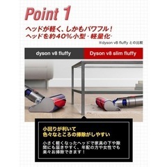 【新品未使用】ダイソン Dyson V8 Slim Fluffy ＆ 布団ツールの画像