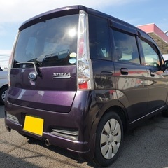  超低走行 2万キロ‼️月々9千円〜分割可❗️車検2年付き！【名変代込み】大人気☆スバル ステラカスタム R☆HDDナビ付き☆走行中DVD見れます☆ドライブレコーダー付き☆そのまま乗って帰れます！の画像