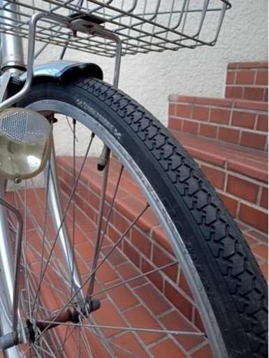 【整備済自転車】27インチ　6段変速付　鍵、スタンド、キャリア新品❗️スペアキーあり　若林自転車　浜大津　SALE❗️