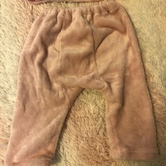 もふもふ　女の子パジャマ上下セット　70〜80センチ　の画像