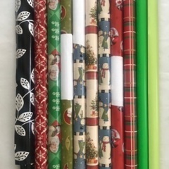 🎄レトロなラッピングペーパー11本✨🎁