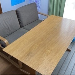 無印良品　リビングでもダイニングでもつかえるシリーズ　ダイニングセット