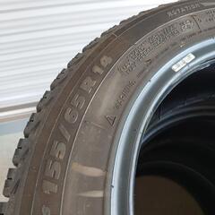 【引き取り者決まりした！】コロナ禍　応援セール…🎶　軽自動車スタッドレスタイヤ！バリ山！ミシュラン　X-ICE  155/65 /R14  4本セットの画像