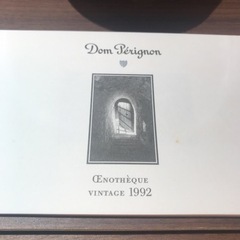 【説明書付き】ドンペリ エノテーク 1992 空瓶と箱付きの画像