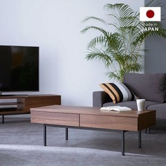 【美品】LOWYA リビングテーブル 国産 ローデスク 半完成品...
