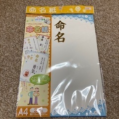 命名紙(男の子用)