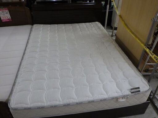 万歳家具　ダブルベッド　引出付き　ASLEEPマットレス　￥16,280税込