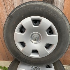 DUNLOP、195／80R15.タイヤ、ホイール、4本セットの画像
