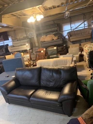 JF3408 皮張りソファー　本革　2〜3人用ソファー　NICO LETTI HOME　MADE IN ITALY 高級ソファー