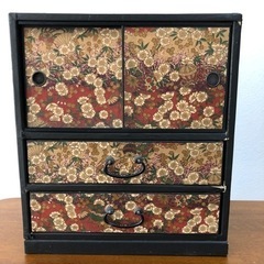 【値下げ】昭和レトロ　和柄　収納棚（紙製）の画像
