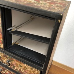 【値下げ】昭和レトロ　和柄　収納棚（紙製）の画像