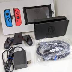 ☆美品☆nintendo switch ニンテンドースイッチ 本体 ネオンブルー レッド 1019-01の画像