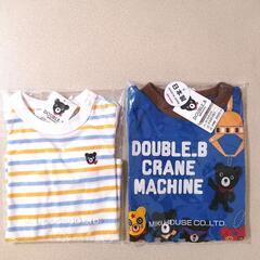 新品 ミキハウス DOUBLE.B ロンＴ 長袖Tシャツ 80c...