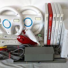 お取引き中　Wii 本体 一式 + マリオカート他ソフト5本セット　動作確認済の画像