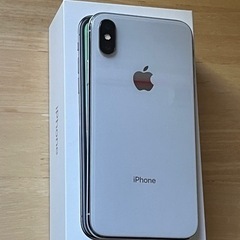 iPhone X 64GB シルバー SIMロック解除済み 美品