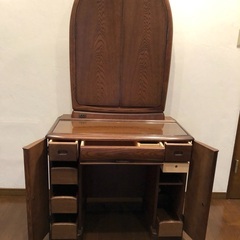 木製　ドレッサー　三面鏡　無料でお譲りしますの画像