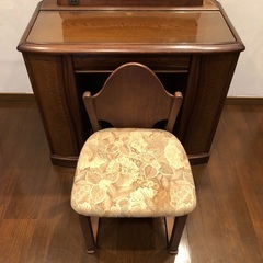 木製　ドレッサー　三面鏡　無料でお譲りしますの画像
