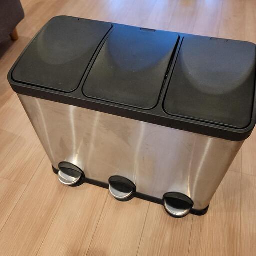 ゴミ箱 45リットル 3分別 15L×3 分別 ペダル開閉式