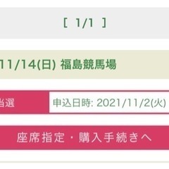 11月14日（日）福島競馬🏇観戦‼︎
