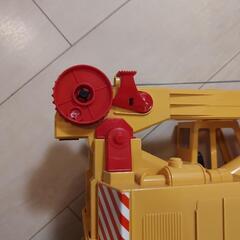 クレーン車のおもちゃ大型の画像