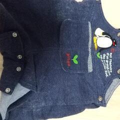 ピングーのサロペット風ロンパースの画像