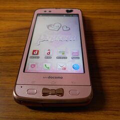 富士通 docomo F-03D Girls’ ガチピンク 中古 美品の画像