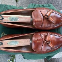 Crockett&Jones (クロケット&ジョーンズ)　タッセルローファー 茶の画像