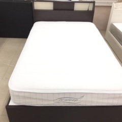 セミダブルベッド 引き出し付 ブラウン