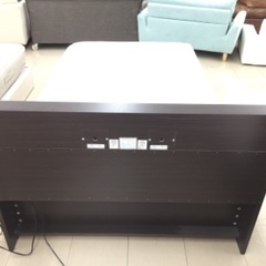 セミダブルベッド 引き出し付 ブラウンの画像