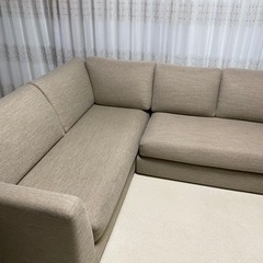 ニトリ　L字ソファ　ベージュ