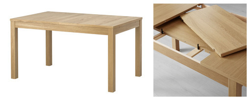 IKEA Bjursta　ダイニングテーブル（長さ調節可能）