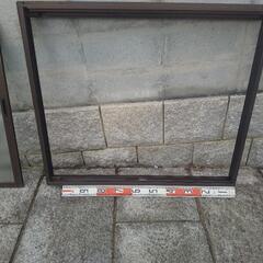 中古　アルミサッシ　窓　一式　網戸付き　直接取引の画像