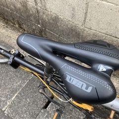 【HUMMER】20インチ折り畳み自転車　6段変速付　イエローブレーキ、ワイヤー採用　若林自転車　膳所店　SALE❗️の画像