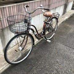 終了しましたママチャリ(タイヤまだ新しい)