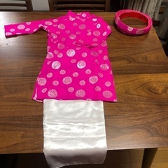 ベトナムアオザイ　子供用4点セットの画像