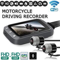 バイクドライブレコーダーGPS　WiFi　64G TF Card付き