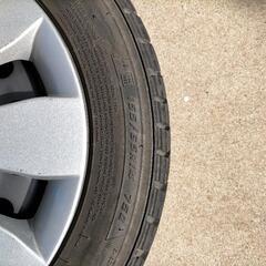 スタッドレスタイヤ　ホイル付　4本セット　155/65R14　ワゴンR純正　2014製　中古の画像
