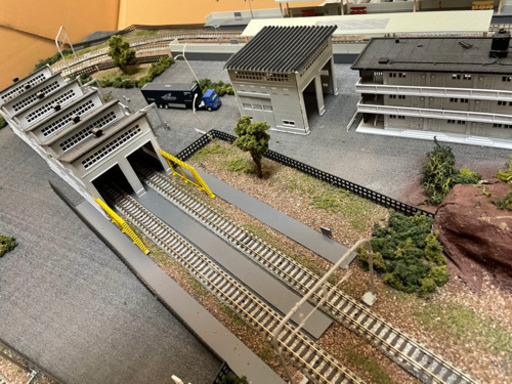 鉄道ジオラマ　レイアウト複線※150x60cm Ｗクロス&2線ヤード