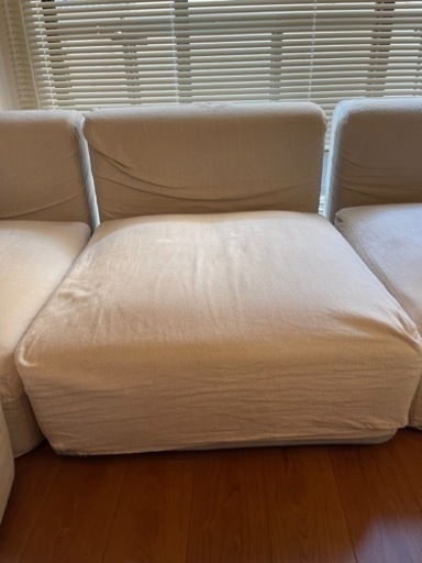 無印良品　ユニットソファ大　ベージュ　アームレス