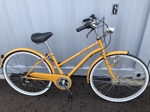 No.227【ノーマルLEDライト,外装6段変速】★激安★ 中古自転車 ママチャリ  26インチ 軽整備済み 安い 防犯登録 町田市 麻生区 神奈川